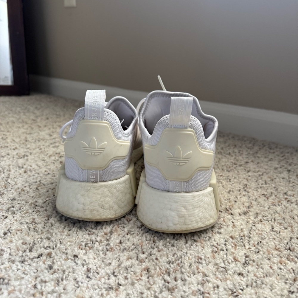 Adidas Cream and White NMD Sneakers Workout Running - Picture 5 of 7
